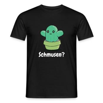 Kaktus zum Schmusen- Lustiger süßer Kaktus - Männer T-Shirt - Schwarz - Vorne - AI Model Male 178 light (178cm)