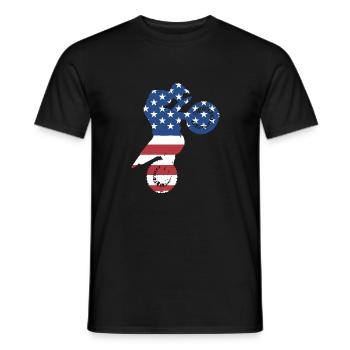 Sport Us Flag Motocross - T-shirt homme - noir - Devant - AI Model Male 178 light (178cm)