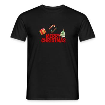 Weinachten & Tannenbaum - Männer T-Shirt - Schwarz - Vorne - AI Model Male 178 light (178cm)