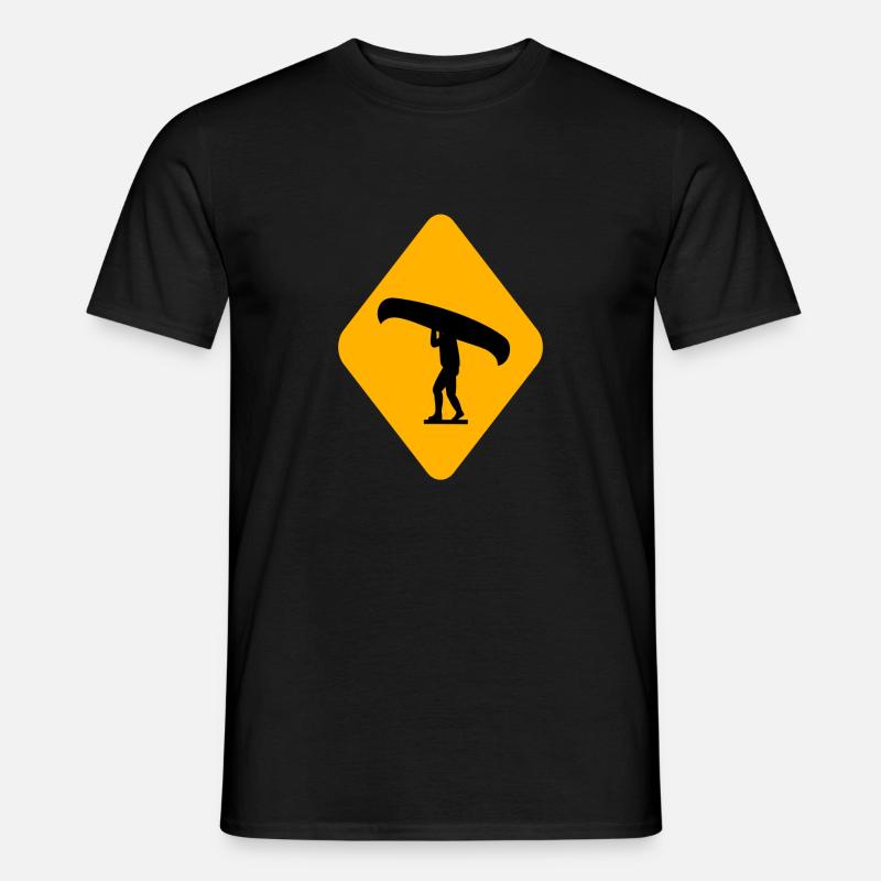 canoe kayak kanu kahn paddelboot ruderboot19 - Männer T-Shirt - Schwarz