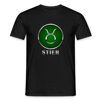 Sternzeichen Stier Horoskop Geschenkidee Geburt - Männer T-Shirt - Schwarz - Vorne - AI Model Male 178 light (178cm)