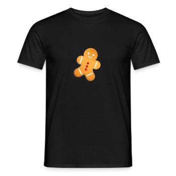 Lebkuchenmann - Männer T-Shirt - Schwarz - Vorne - AI Model Male 178 light (178cm)