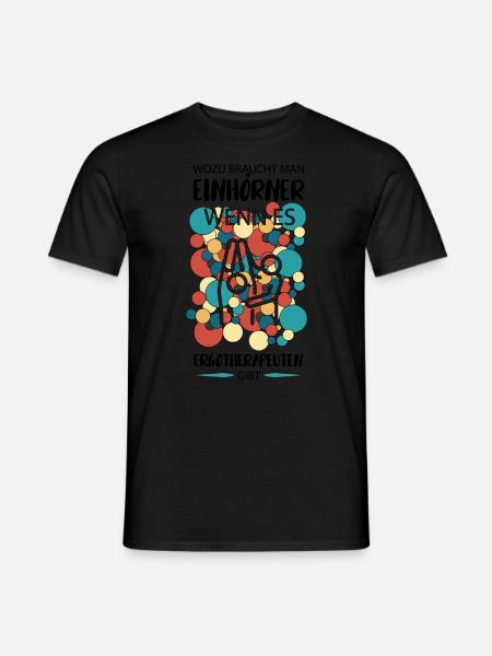 ERGOTHERAPEUTIN ERGOTHERAPIE - Männer T-Shirt - Schwarz