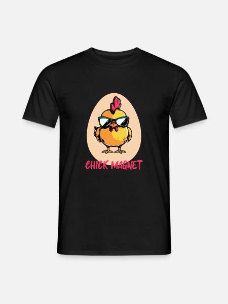 Aimant poussin - T-shirt homme - noir