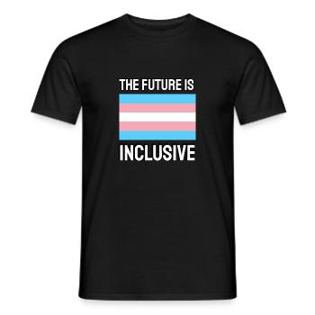 Die Zukunft ist inklusiv Trans Flag Pride - Männer T-Shirt - Schwarz - Vorne - AI Model Male 178 light (178cm)