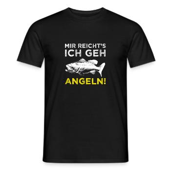 Angeln Fischen Angler Fischer lustiger Spruch - Männer T-Shirt - Schwarz - Vorne - AI Model Male 178 light (178cm)