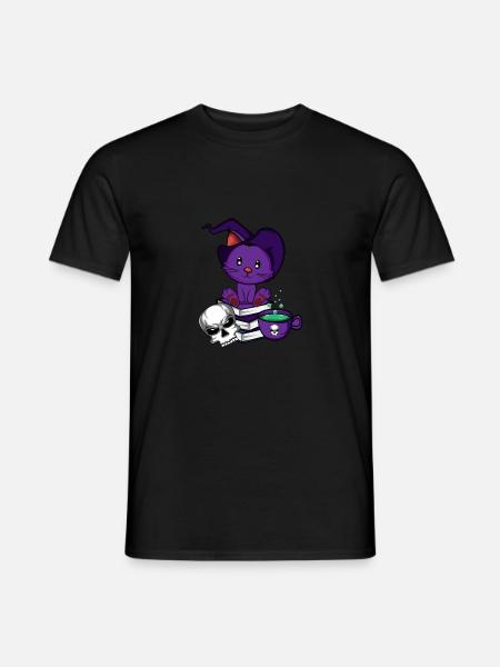 Witch Cat. Pet lovers poison - Men's T-Shirt - black