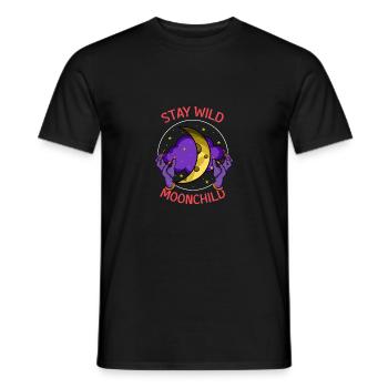Mondkind Astrologe Gift - Männer T-Shirt - Schwarz - Vorne - AI Model Male 178 light (178cm)