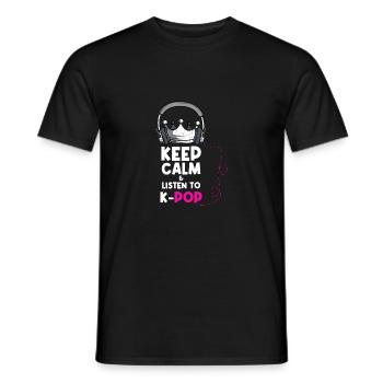 Hören Sie K-Pop Kpop fan. Geschenk - Männer T-Shirt - Schwarz - Vorne - AI Model Male 178 light (178cm)