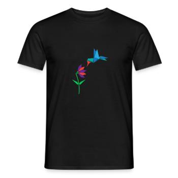 Origami Oiseau Orendamist Poison - T-shirt homme - noir - Devant - AI Model Male 178 light (178cm)