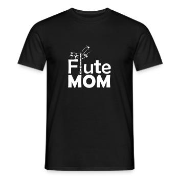 Flötenmutter Bandmitglied Gift - Männer T-Shirt - Schwarz - Vorne - AI Model Male 178 light (178cm)