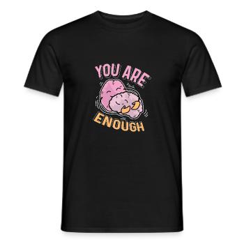 Du bist genug Liebende Person Gift - Männer T-Shirt - Schwarz - Vorne - AI Model Male 178 light (178cm)