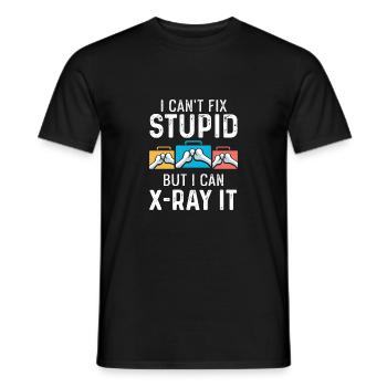 Can't fix stupid Sarcastic person Gif - Men's T-Shirt - black - Front - AI Model Male 178 light (178cm)