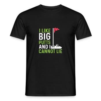 How big putts hobbyist poison - Men's T-Shirt - black - Front - AI Model Male 178 light (178cm)