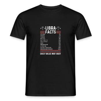 Libra Facts Friendly Person Poison - Men's T-Shirt - black - Front - AI Model Male 178 light (178cm)
