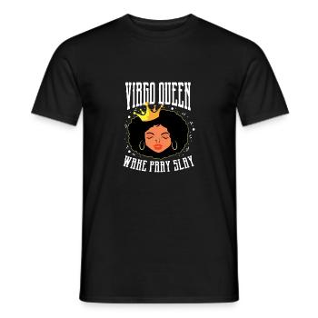 Cadeau de personne auto-déclenchée par la Reine vierge - T-shirt homme - noir - Devant - AI Model Male 178 light (178cm)