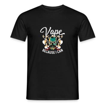 Vape Je peux nicotine cadeau addictif - T-shirt homme - noir - Devant - AI Model Male 178 light (178cm)