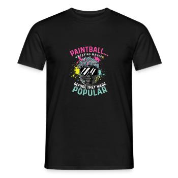 Maske tragen Hobbyist Geschenk - Männer T-Shirt - Schwarz - Vorne - AI Model Male 178 light (178cm)