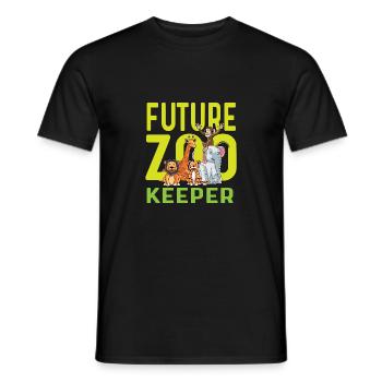 Future Zookeeper Zoologist Poison - Men's T-Shirt - black - Front - AI Model Male 178 light (178cm)
