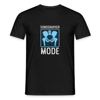 Sonograph Mode Medical Frontliner Gift - Men's T-Shirt - black - Front - AI Model Male 178 light (178cm)
