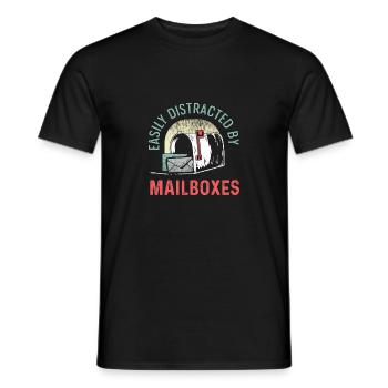 Distrait par les boîtes aux lettres Travailleur engagé Ges - T-shirt homme - noir - Devant - AI Model Male 178 light (178cm)
