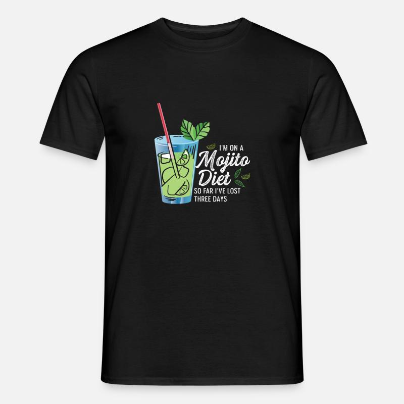 Mojito Diet Strong Drinker Cadeau - T-shirt homme - noir