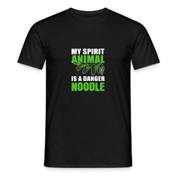 Gefahr Nudel Jahr der Schlange Geschenk - Männer T-Shirt - Schwarz - Vorne - AI Model Male 178 light (178cm)