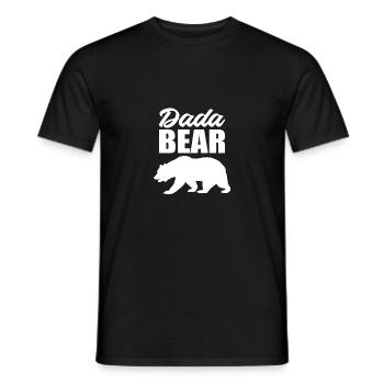 Dada Bär Liebevoller Vater Gift - Männer T-Shirt - Schwarz - Vorne - AI Model Male 178 light (178cm)