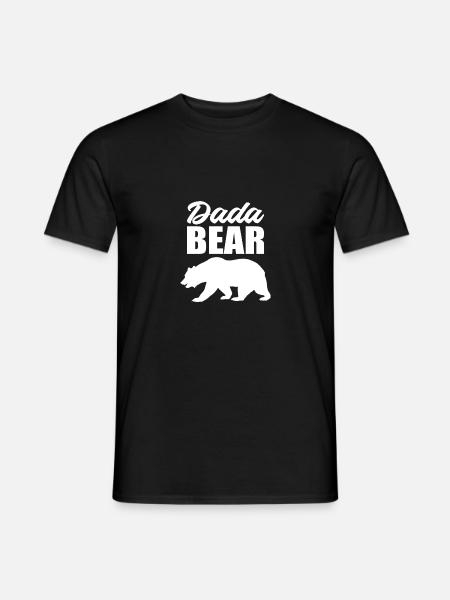 Dada Bear Loving Father Poison - Men's T-Shirt - black