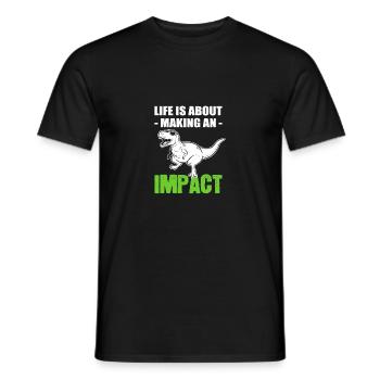 Making an impact Influencer Gift - Men's T-Shirt - black - Front - AI Model Male 178 light (178cm)