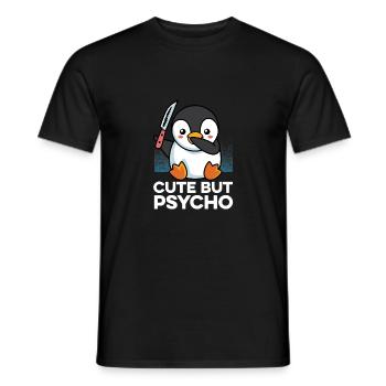 Sweet but psychopathic gift - Men's T-Shirt - black - Front - AI Model Male 178 light (178cm)