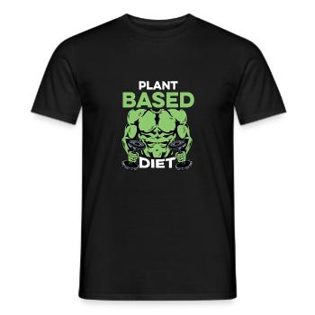 Planté régime bodybuilder poison - T-shirt homme - noir - Devant - AI Model Male 178 light (178cm)