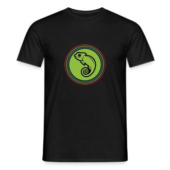 Chameleon Reptiles Caretaker Poison - Men's T-Shirt - black - Front - AI Model Male 178 light (178cm)