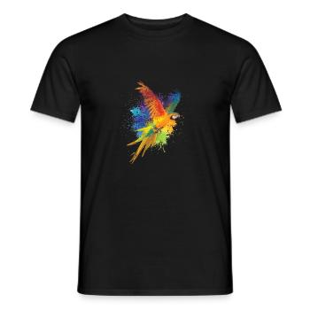 Colorful Bird Bird Owner Poison - Men's T-Shirt - black - Front - AI Model Male 178 light (178cm)