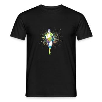 Weibliche Rugbyspieler Sportler Gift - Männer T-Shirt - Schwarz - Vorne - AI Model Male 178 light (178cm)