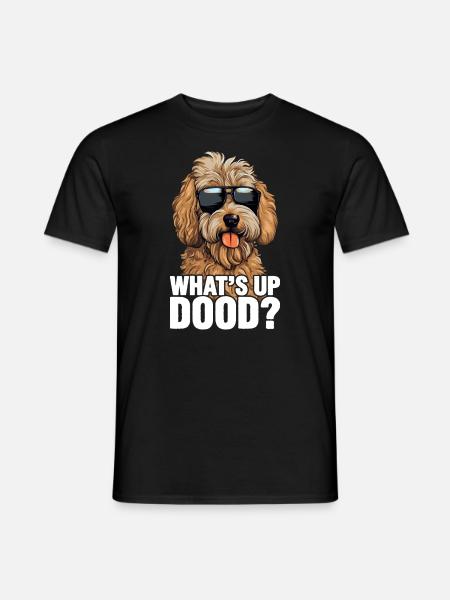 Goldendoodle Whats Up Dood - Men's T-Shirt - black