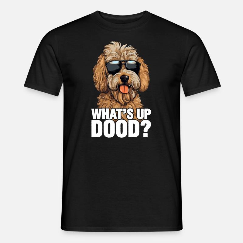 Goldendoodle Whats Up Dood - Männer T-Shirt - Schwarz