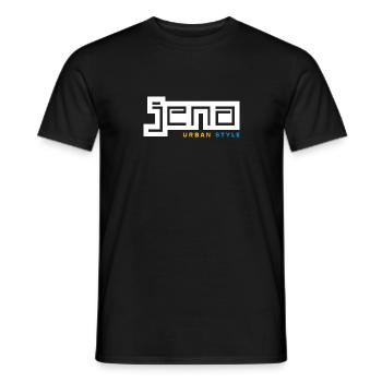 Jena Urban Style - Männer T-Shirt - Schwarz - Vorne - AI Model Male 178 light (178cm)