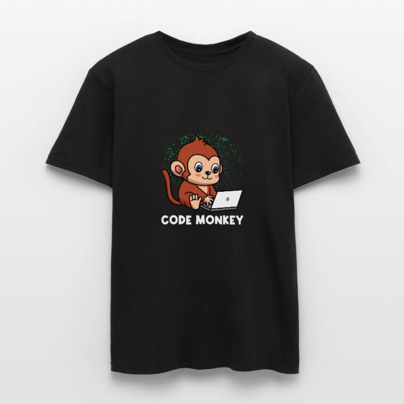 Code Monkey Programming Coder Computer Geek Develo Männer T-Shirt