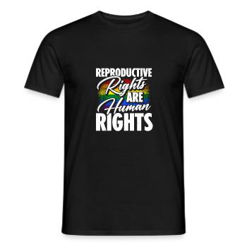 Reproductive Rights Are Human Rights Bisexual Tran - Männer T-Shirt - Schwarz - Vorne - AI Model Male 178 light (178cm)