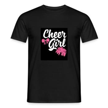 Cheer Girl Cheerleading Cheerleader Cheerdance Gym - Männer T-Shirt - Schwarz - Vorne - AI Model Male 178 light (178cm)