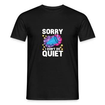 Sorry I Don't Do Quite Cheerleader Sports Cheering - Männer T-Shirt - Schwarz - Vorne - AI Model Male 178 light (178cm)