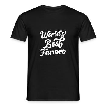 The World's Best Farmer Tractor Driving Farming Ag - Männer T-Shirt - Schwarz - Vorne - AI Model Male 178 light (178cm)