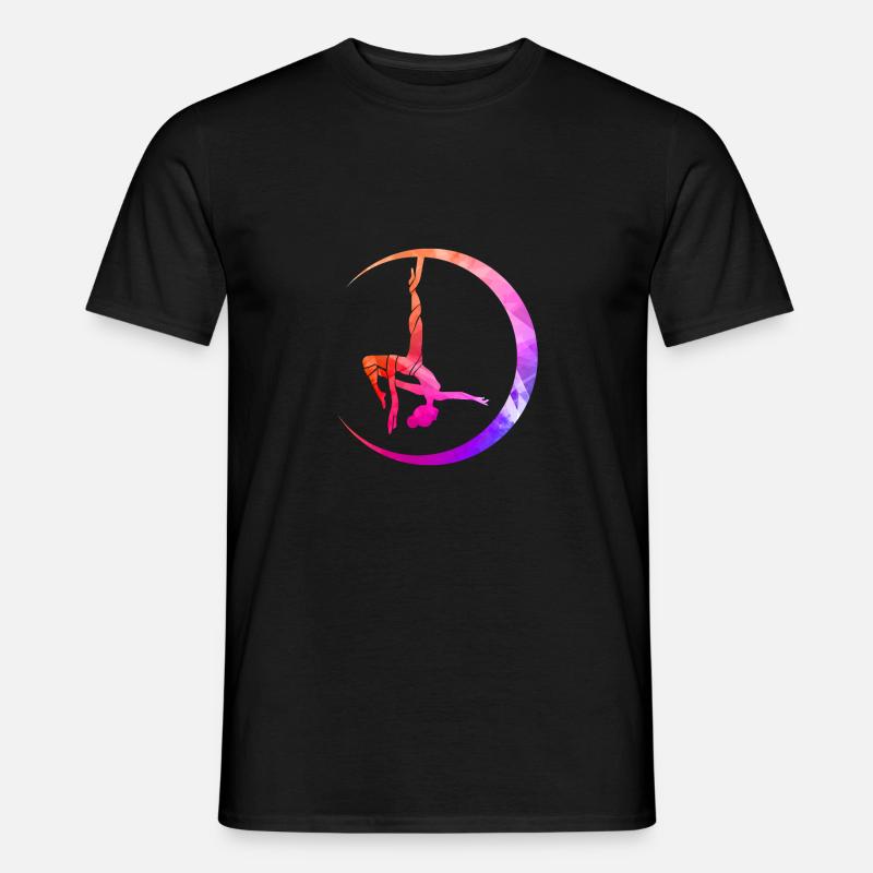 Retro Graphic Gymnast Gymnastics Acrobat Acrobatic - Männer T-Shirt - Schwarz