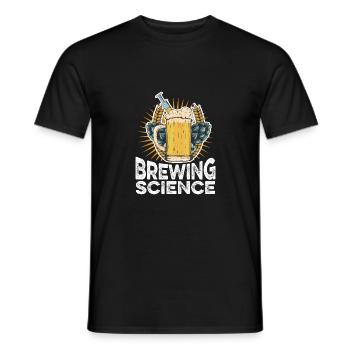 Science Graphic Homebrewing Winemaking Brewery Cra - Männer T-Shirt - Schwarz - Vorne - AI Model Male 178 light (178cm)