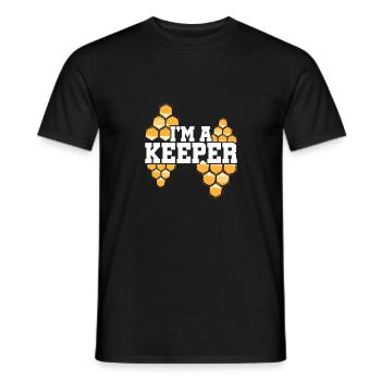 I'm A Keeper Animal Lover Animals Zoo Keeper Zoo K - Männer T-Shirt - Schwarz - Vorne - AI Model Male 178 light (178cm)