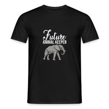 Future Animal Keeper Animal Lover Zoo Keeper Zoolo - Männer T-Shirt - Schwarz - Vorne - AI Model Male 178 light (178cm)