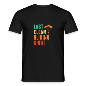 Last Clean Gliding Shirt Paraglider Paragliding Sk - Männer T-Shirt - Schwarz - Vorne - AI Model Male 178 light (178cm)