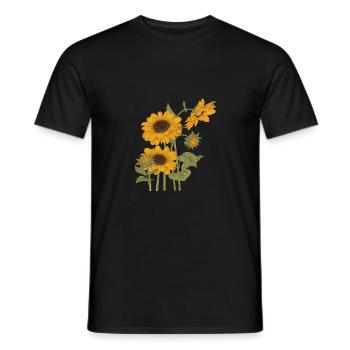 Retro Graphic Gardener Horticulturist Gardening La - Männer T-Shirt - Schwarz - Vorne - AI Model Male 178 light (178cm)