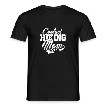 Coolest Hiking Mom Ever Hiking Mountaineering Hike - Männer T-Shirt - Schwarz - Vorne - AI Model Male 178 light (178cm)